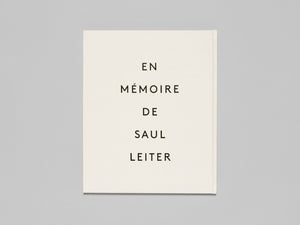 Saul Leiter by François Halard